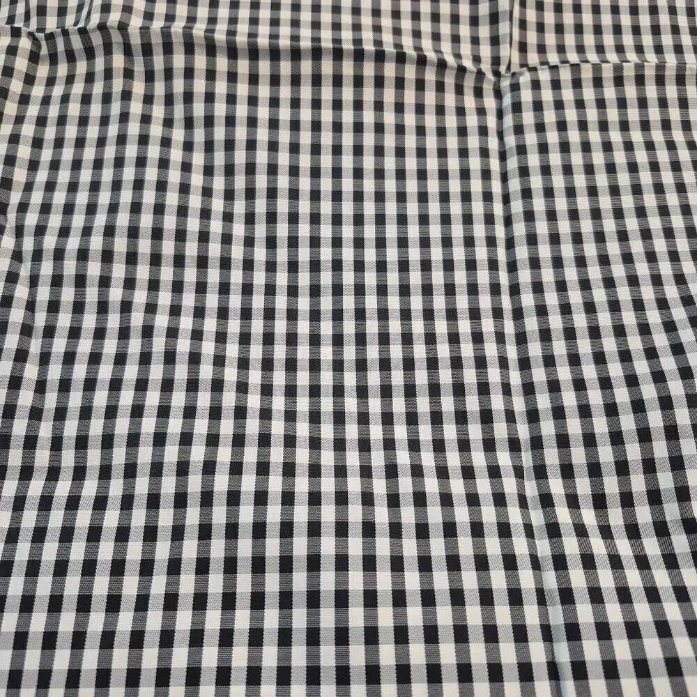Fabric, Black & White Polyester Gingham Taffeta, 45" x 2 yds